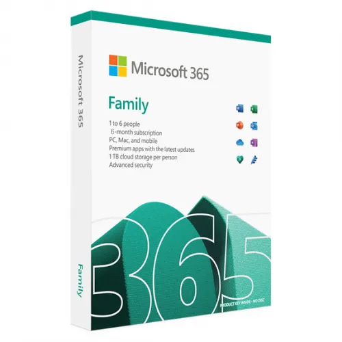 Microsoft Office 365 Family Home 1 User 6 Months Cd Key Global